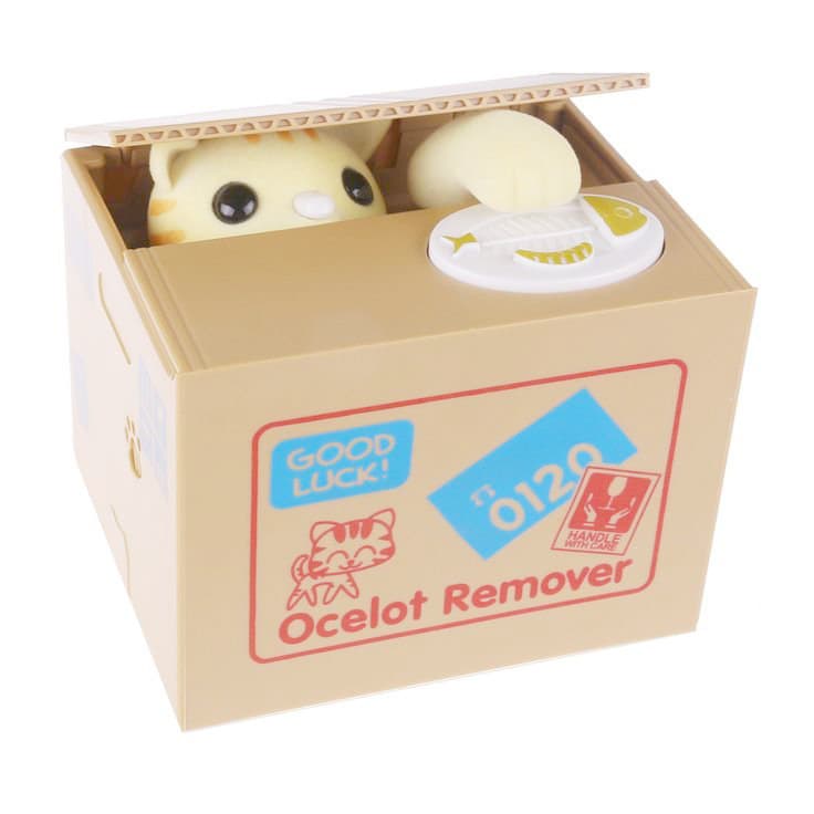 Celengan Kucing Lucu Interactive Cat Piggy Bank - Ocelot Remover Celengan Kucing Lucu Interactive Cat Piggy Bank - 0120 TH66BR_COKLAT Celengan Kucing Lucu Interactive Cat Piggy Bank - Ocelot Remover Celengan Kucing Lucu Interactive Cat Piggy Bank - 0120 TH66BR_COKLAT