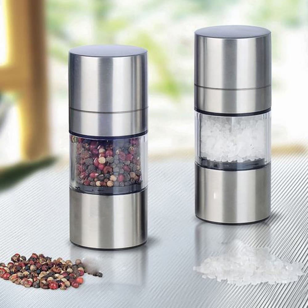 Penggiling Biji Lada Spices Pepper Mill Grinder Stainless Steel 60ml