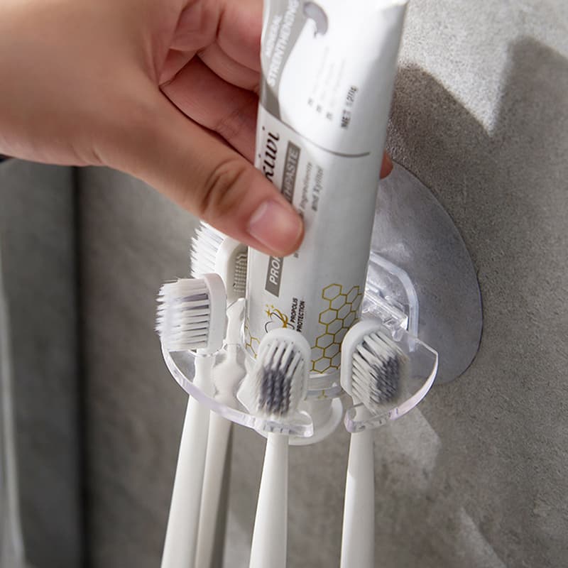 Rak Sikat Gigi Odol Wall Mounted Toothbrush Holder - HARKO Rak Sikat Gigi Odol Wall Mounted Toothbrush Holder - E1920 HX9EWH_PUTIH Rak Sikat Gigi Odol Wall Mounted Toothbrush Holder - HARKO Rak Sikat Gigi Odol Wall Mounted Toothbrush Holder - E1920 HX9EWH_PUTIH