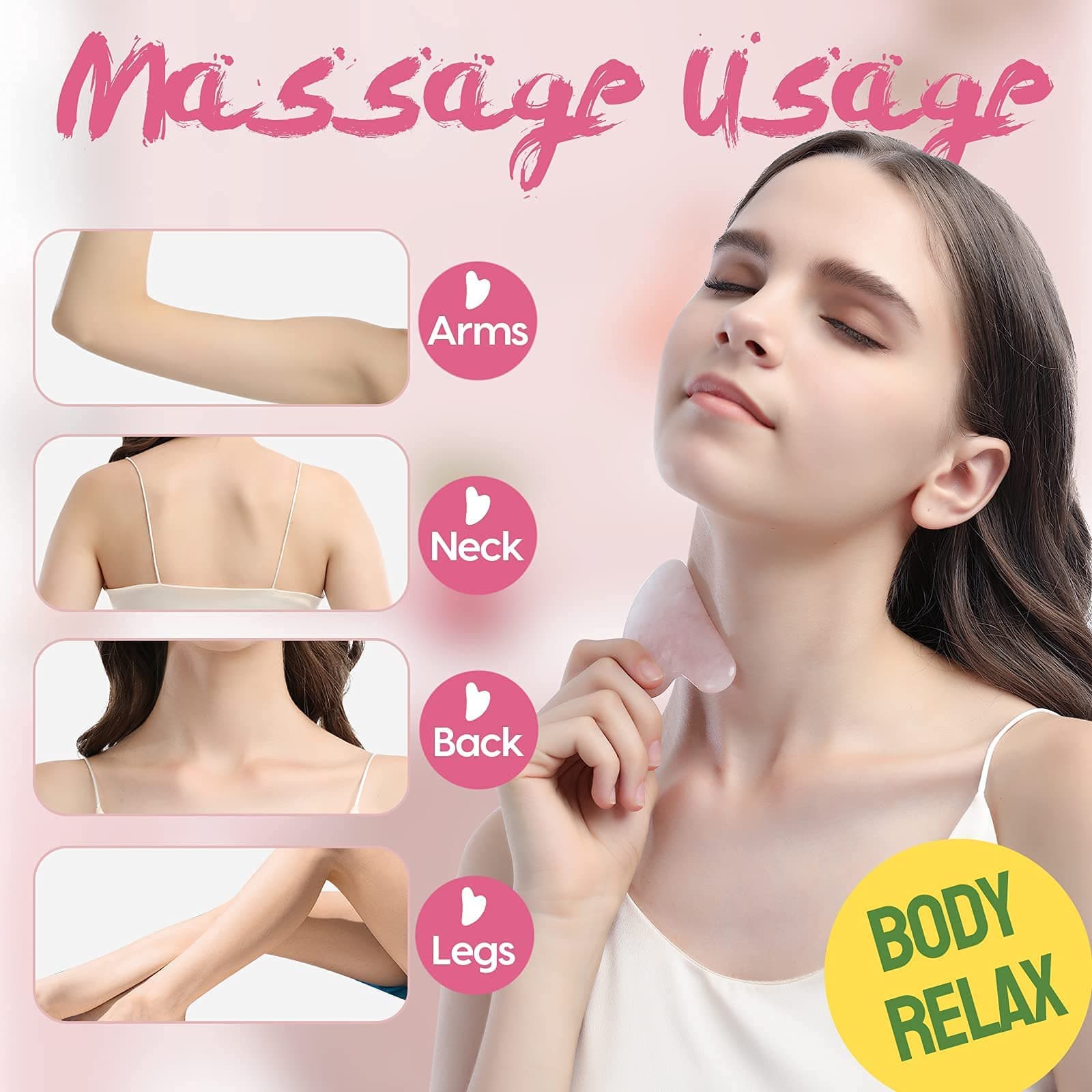 Alat Pijat Tubuh dan Wajah Resin Gua Sha Massage Scraper - KUZHEN Alat Pijat Tubuh dan Wajah Resin Gua Sha Massage Scraper - K1 HZ7JPN_PINK Alat Pijat Tubuh dan Wajah Resin Gua Sha Massage Scraper - KUZHEN Alat Pijat Tubuh dan Wajah Resin Gua Sha Massage Scraper - K1 HZ7JPN_PINK