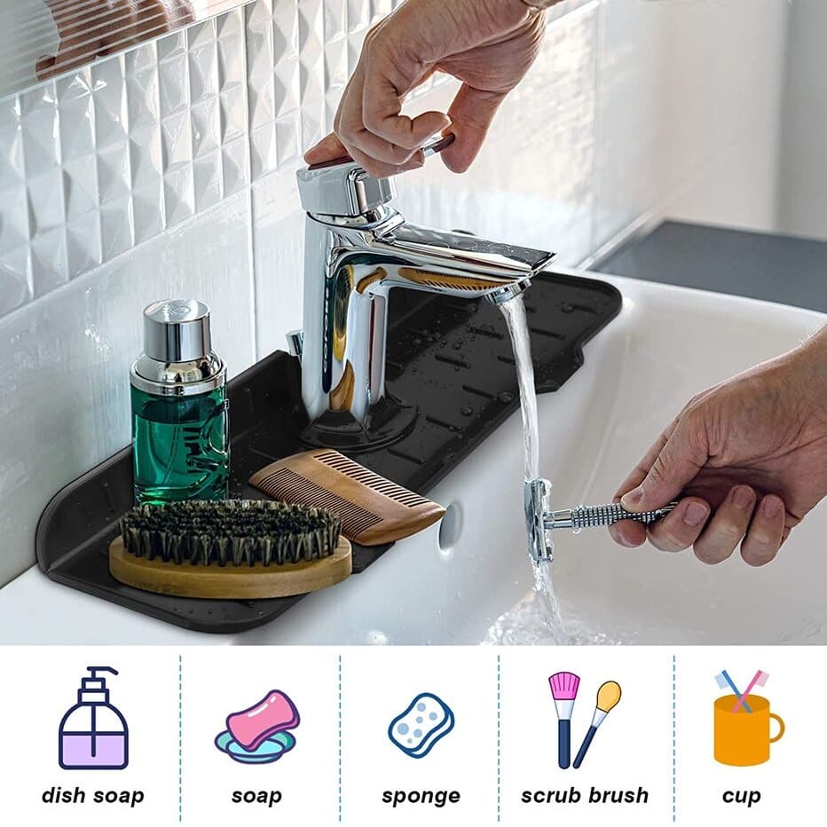 Pad Silicone Faucet Splash Proof Keran Air Wastafel