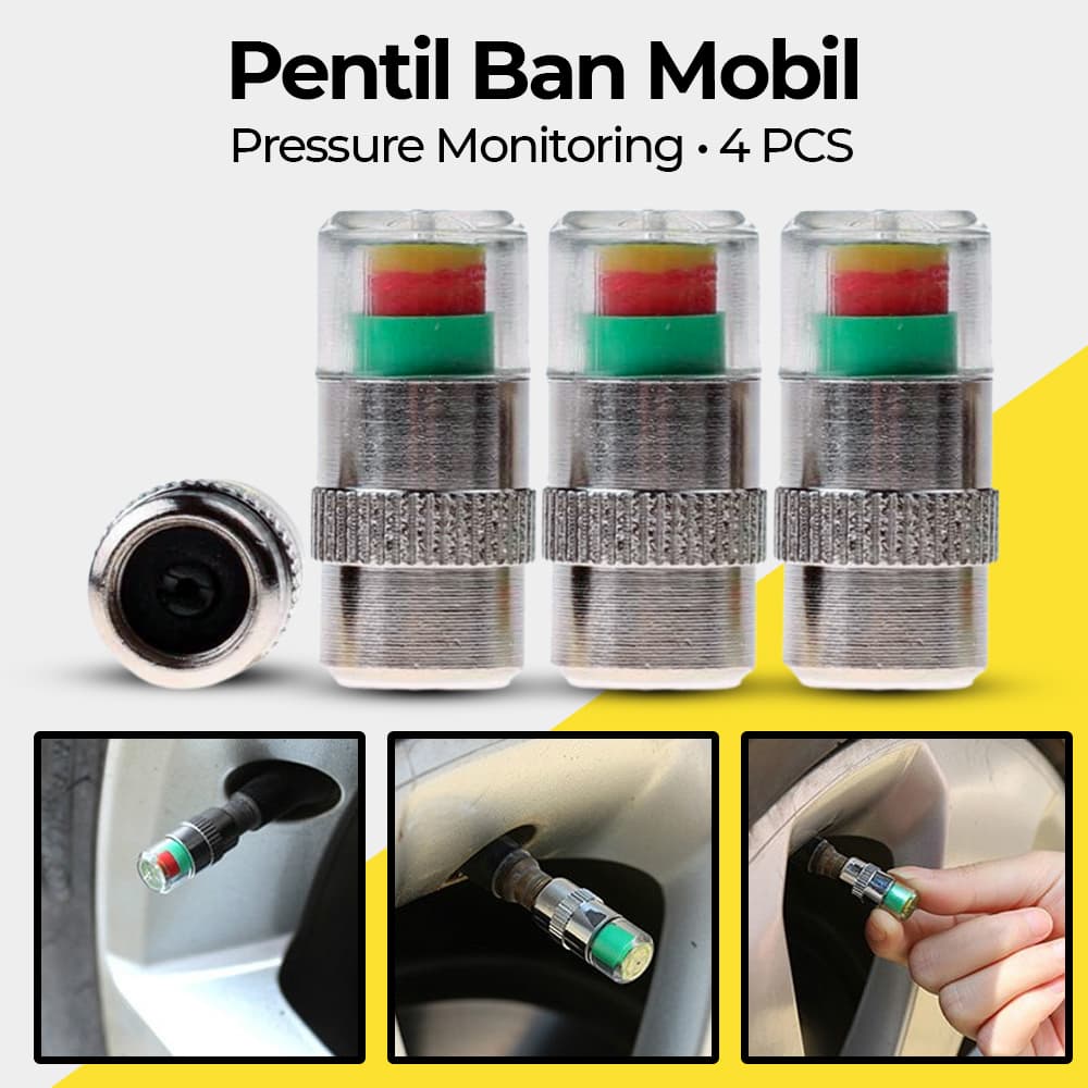 Pentil Ban Mobil Tire Valve Cap Pressure Monitoring 4 PCS - Pentil Ban Mobil Tire Valve Cap Pressure Monitoring 4 PCS - 231 RS8LWH_PUTIH Pentil Ban Mobil Tire Valve Cap Pressure Monitoring 4 PCS - Pentil Ban Mobil Tire Valve Cap Pressure Monitoring 4 PCS - 231 RS8LWH_PUTIH