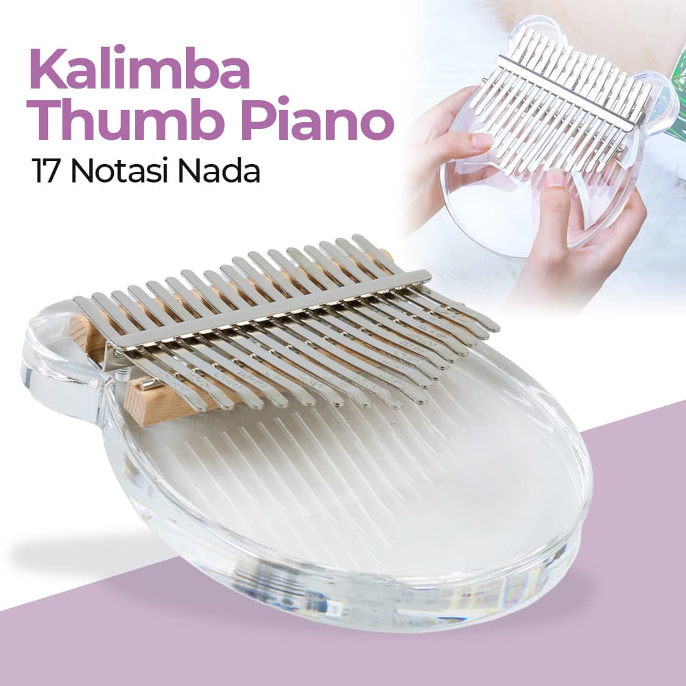 Kalimba Thumb Piano Musical Toys Acrylic 17 Key Note