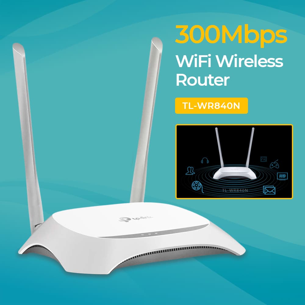 WiFi Wireless Router 300Mbps - TP-LINK WiFi Wireless Router 300Mbps - TL-WR840N WR03WH_PUTIH WiFi Wireless Router 300Mbps - TP-LINK WiFi Wireless Router 300Mbps - TL-WR840N WR03WH_PUTIH