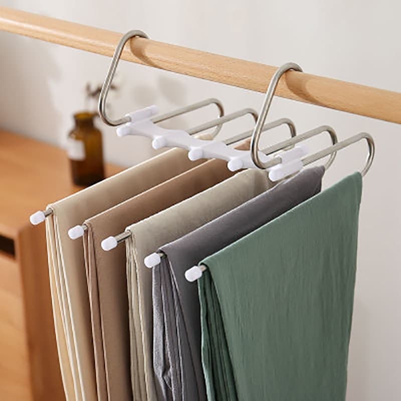 Hanger Gantungan Baju Susun Retracable Trouser Frame 5 Layer