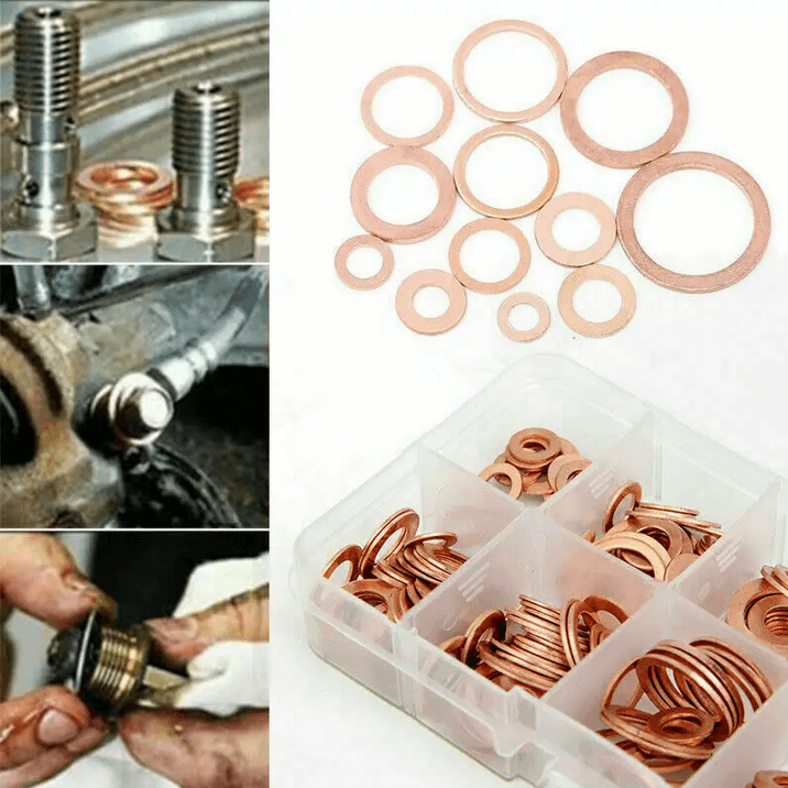 Ring Baut Gasket Bolt and Nut Flat Ring Tembaga M5-M20 280 PCS