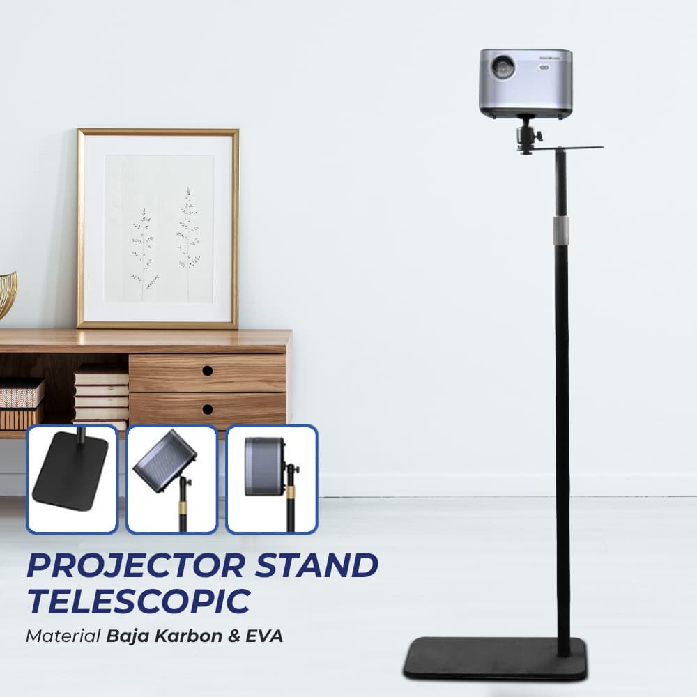 Proyektor Stand Telescopic Adjustable 360 Rotation Multi Angle