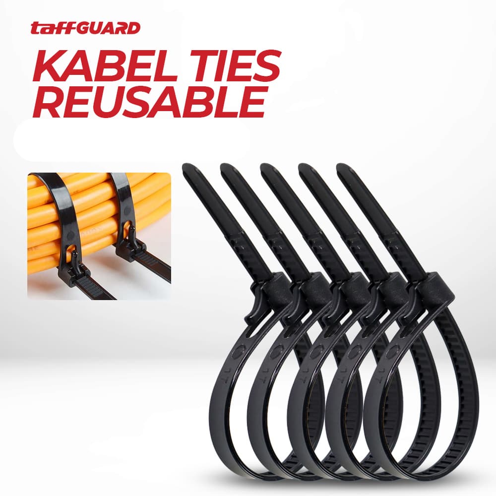 Kabel Ties Zip Cable Organizer Reusable 8x200mm 100 PCS