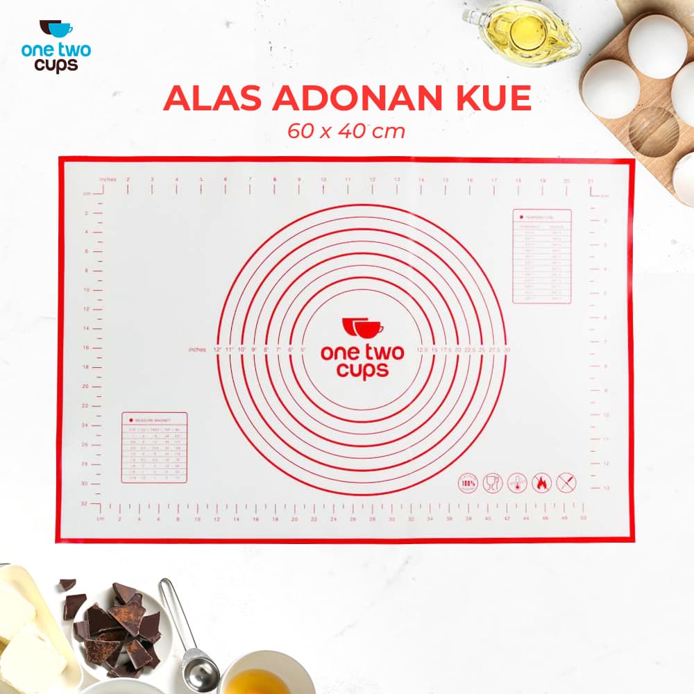 Alas Adonan Kue Pizza Martabak Silicone Mat 60x40cm