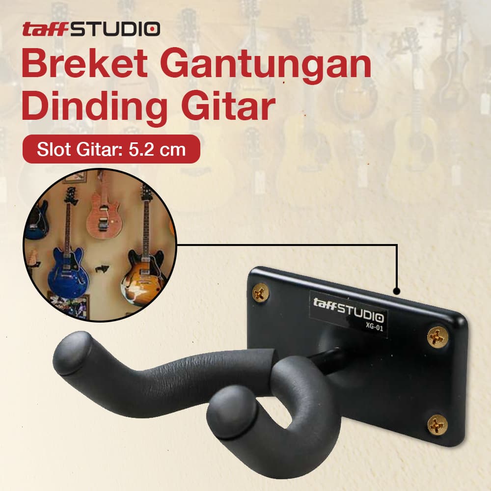 Gantungan Gitar Dinding Guitar Holder Bracket Wall Mount