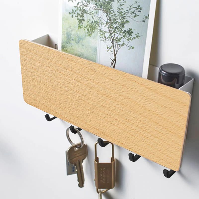 Gantungan Dinding Wall Hook Hanger Wooden 5 Hook