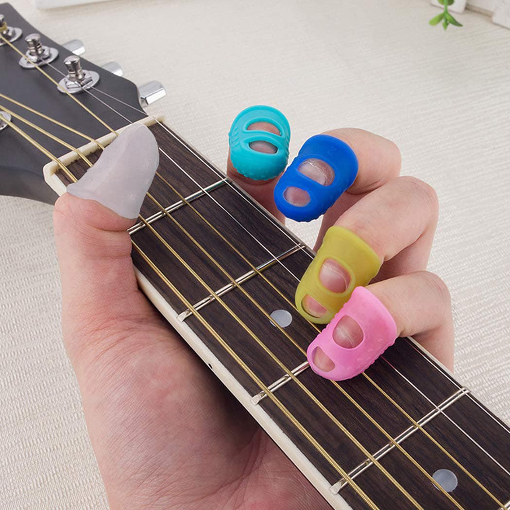 Pelindung Jari Gitar Silicone Fingertip Protector 5 PCS