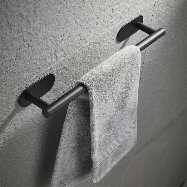Rak Dinding Kamar Mandi Gantungan Handuk Stainless Steel - SAMOEL Rak Dinding Kamar Mandi Gantungan Handuk Stainless Steel - B3446 HT1GBK_HITAM Rak Dinding Kamar Mandi Gantungan Handuk Stainless Steel - SAMOEL Rak Dinding Kamar Mandi Gantungan Handuk Stainless Steel - B3446 HT1GBK_HITAM