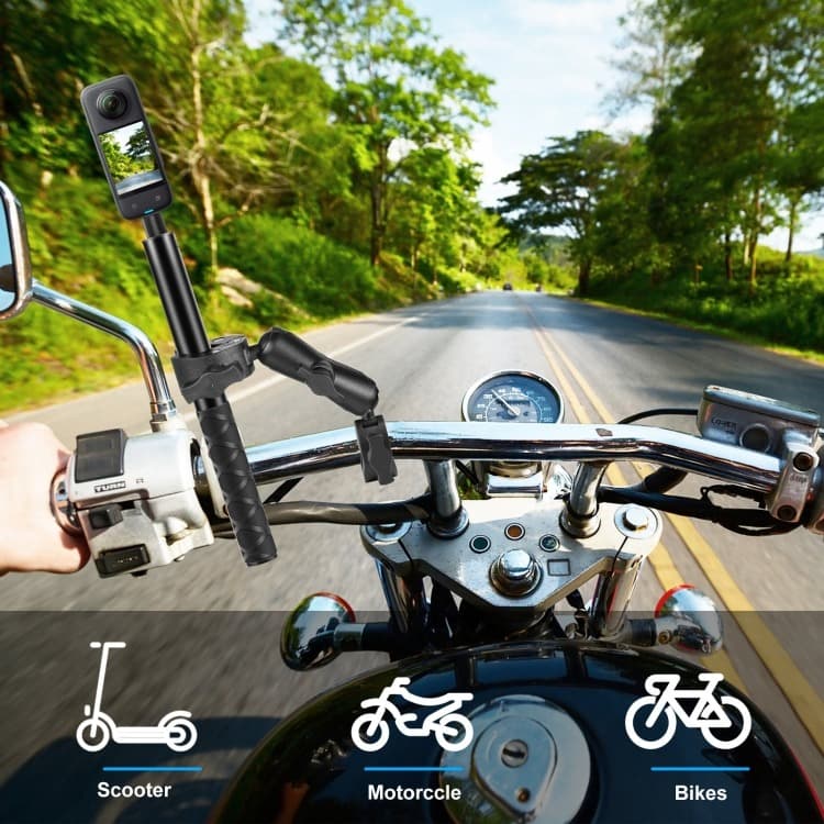 Clamp Bracket Dual Head Handlebar Selfie Stick Holder - PINGWEN Clamp Bracket Dual Head Handlebar Selfie Stick Holder - PG23 CS75BK_HITAM Clamp Bracket Dual Head Handlebar Selfie Stick Holder - PINGWEN Clamp Bracket Dual Head Handlebar Selfie Stick Holder - PG23 CS75BK_HITAM