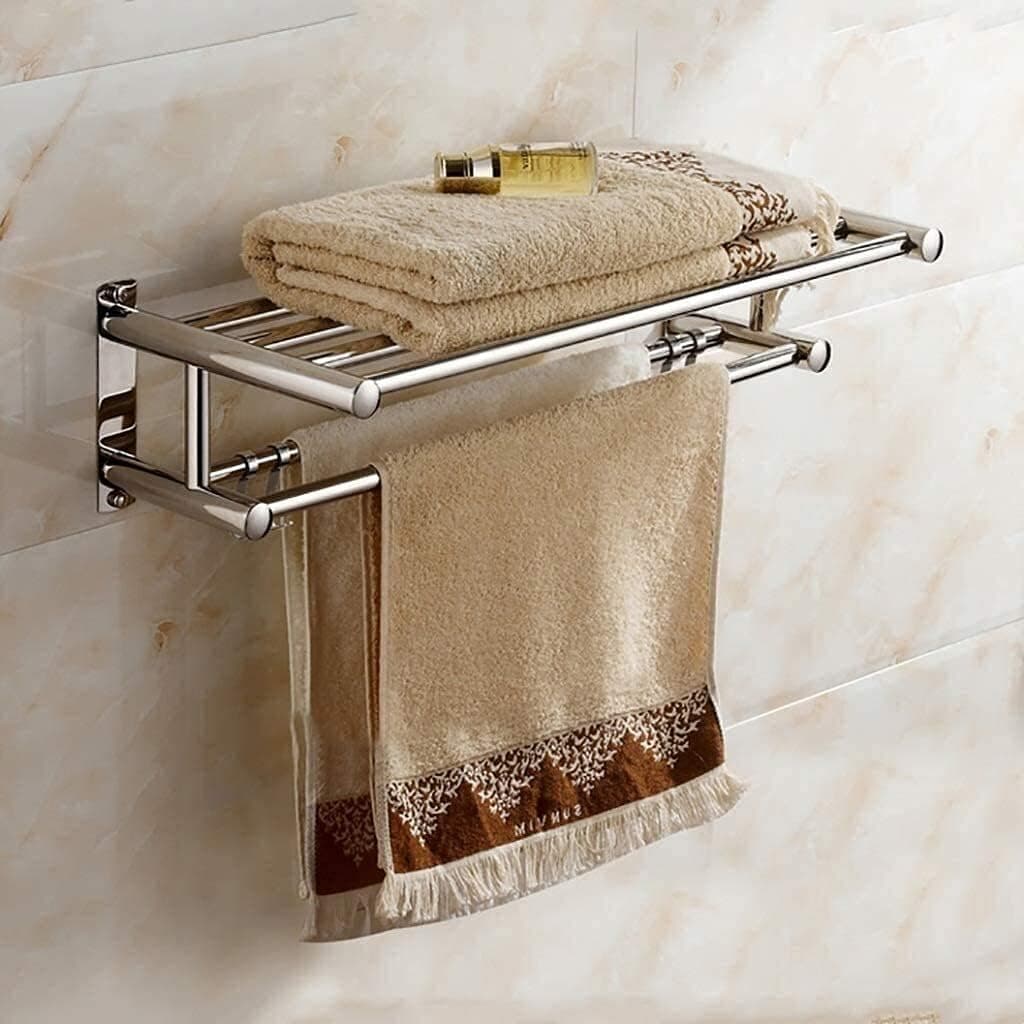 Rak Kamar Mandi Shelf Towel Rack Single Layer Stainless Steel 201