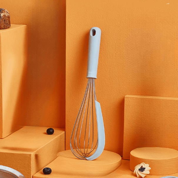 Pengocok Telur Stainless Steel Whisk Egg Beater - Huohou Pengocok Telur Stainless Steel Whisk Egg Beater - HU0187 HT05SB_SILVER_BIRU Pengocok Telur Stainless Steel Whisk Egg Beater - Huohou Pengocok Telur Stainless Steel Whisk Egg Beater - HU0187 HT05SB_SILVER_BIRU