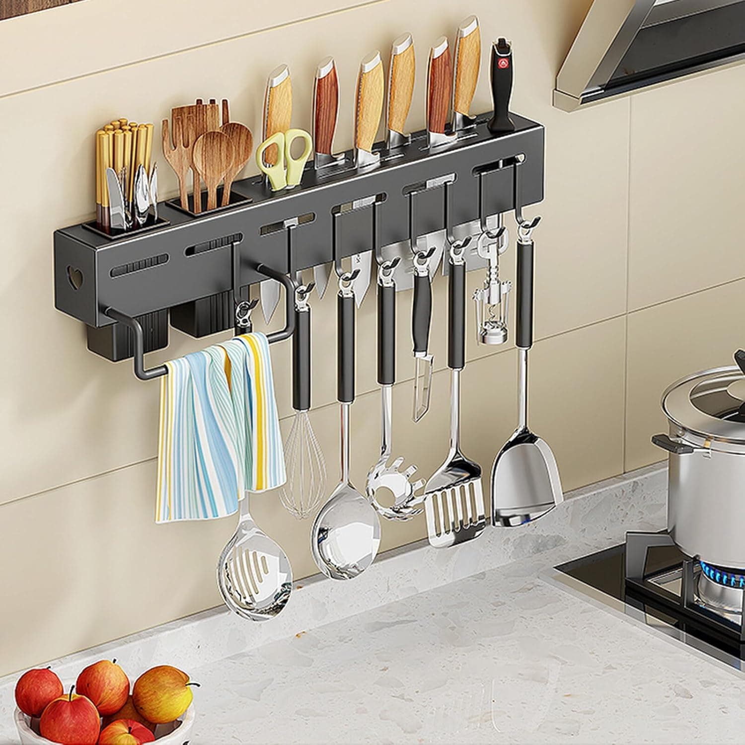 Gantungan Dinding Pisau Spatula Alat Dapur