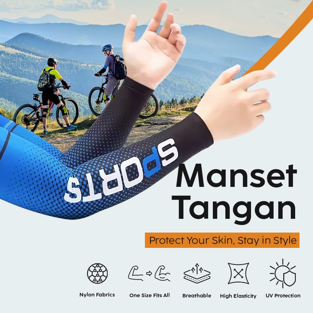 Sarung Pelindung Lengan Tangan Manset Arm UV Protection Sleeve - TaffSPORT Manset Sarung Pelindung Tangan Lengan Arm Sleeve Anti UV - BX101 HAFKBL_BIRU Sarung Pelindung Lengan Tangan Manset Arm UV Protection Sleeve - TaffSPORT Manset Sarung Pelindung Tangan Lengan Arm Sleeve Anti UV - BX101 HAFKBL_BIRU