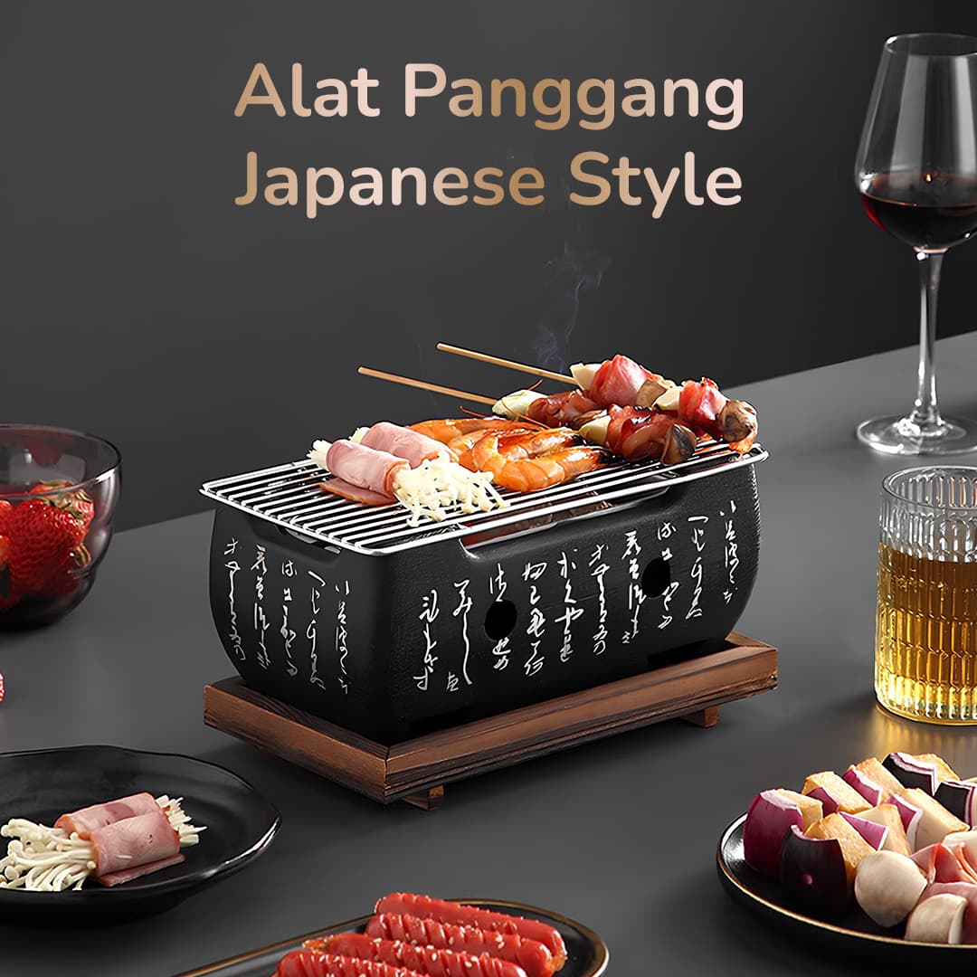 Alat Panggang Arang Portable BBQ Japanese Grill Stove - Aihogard Alat Panggang Arang Portable BBQ Japanese Grill Stove - H02 HZZQBK_HITAM Alat Panggang Arang Portable BBQ Japanese Grill Stove - Aihogard Alat Panggang Arang Portable BBQ Japanese Grill Stove - H02 HZZQBK_HITAM