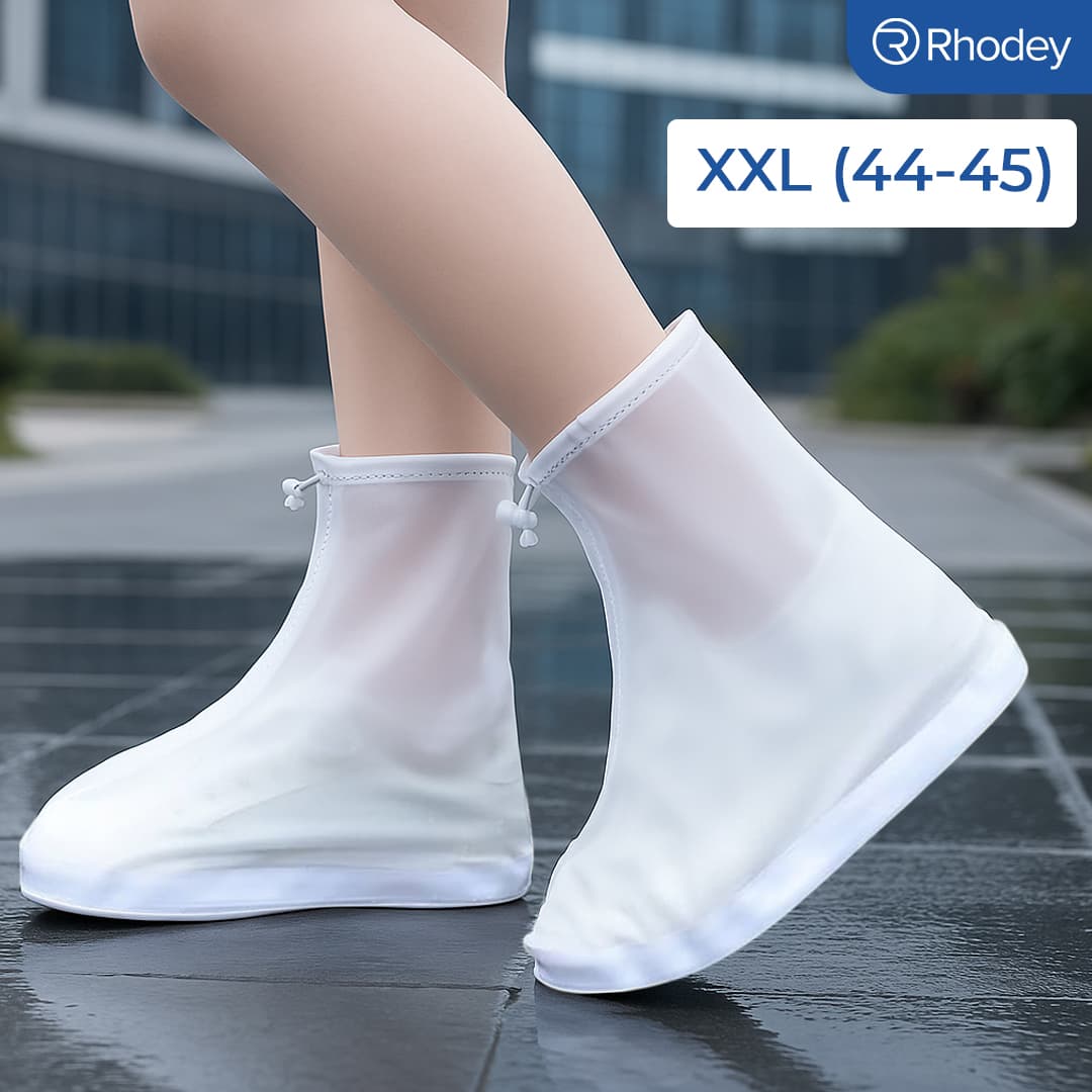 Jas Hujan Sepatu Anti Air Shoes Cover PVC with Zipper