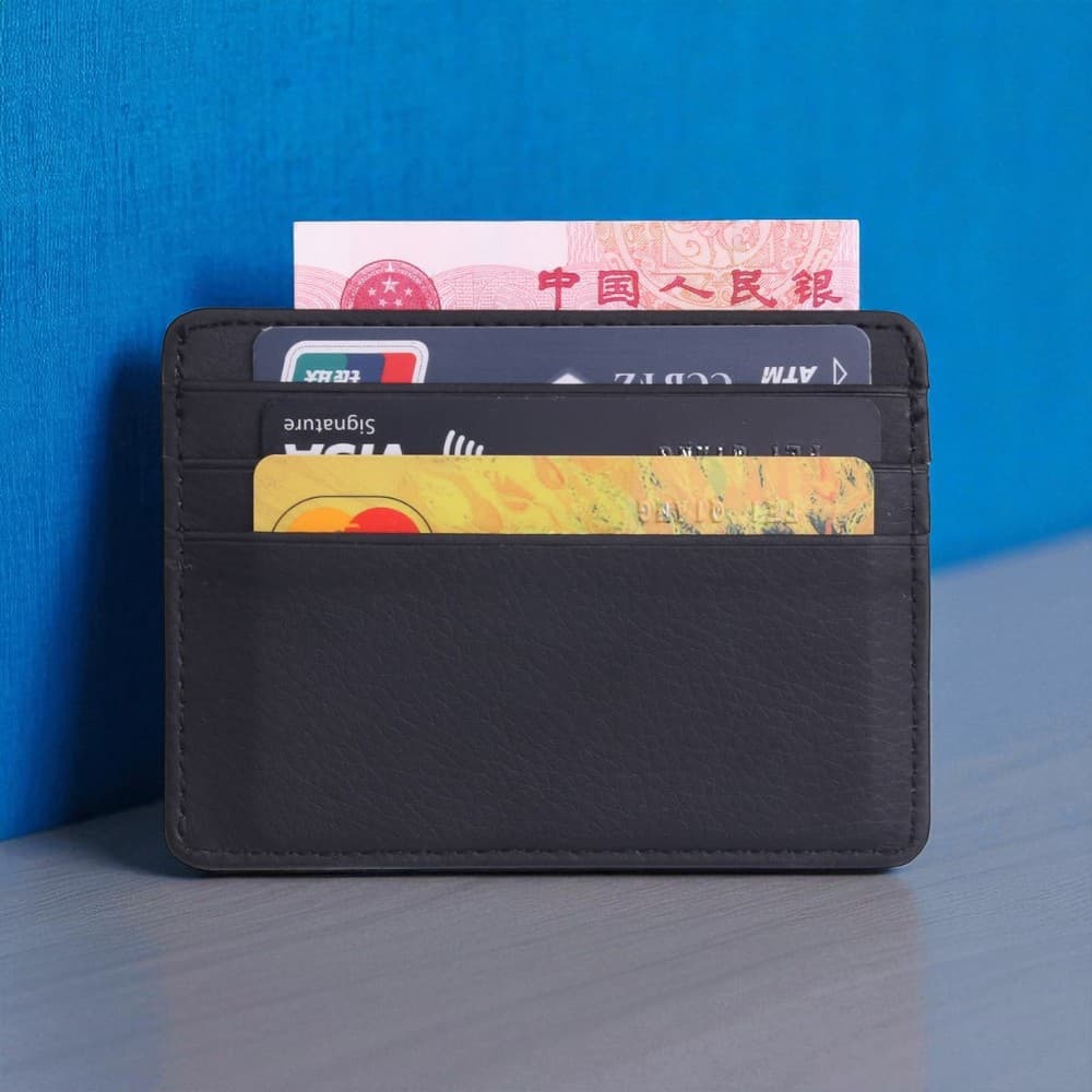 Dompet Kartu Bahan Kulit ID Card Holder Slim Design
