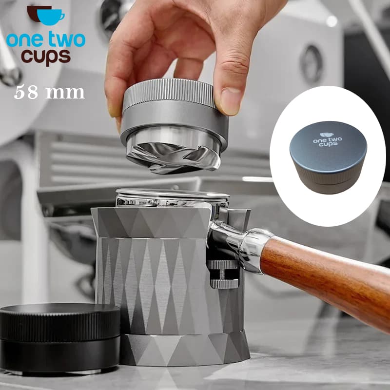 Macaron Tamper Coffee Distribution Tool 4 Angled Base
