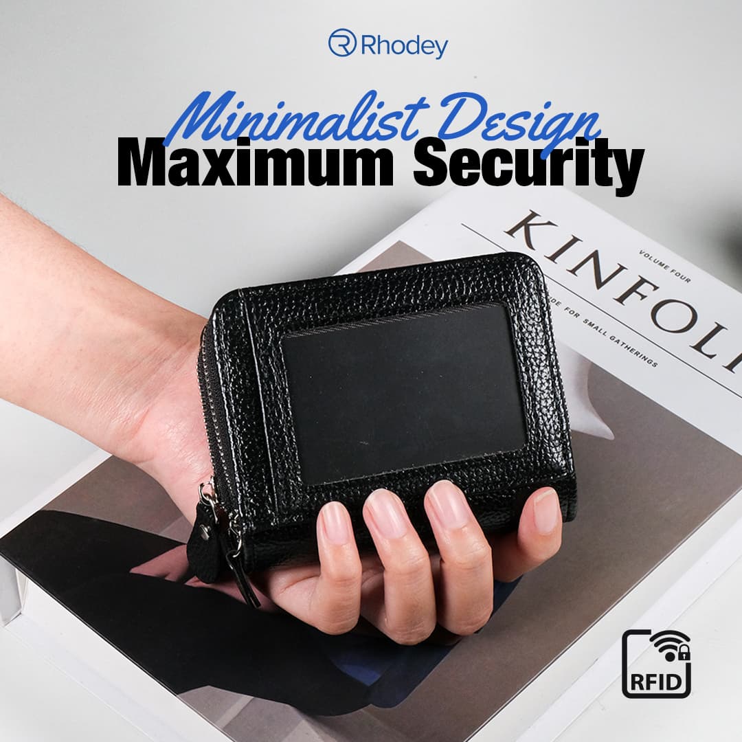Dompet Kartu Anti Magnetik RFID - Rhodey Dompet Kartu Anti Magnetik RFID - 2323 HZ22BK_HITAM Dompet Kartu Anti Magnetik RFID - Rhodey Dompet Kartu Anti Magnetik RFID - 2323 HZ22BK_HITAM