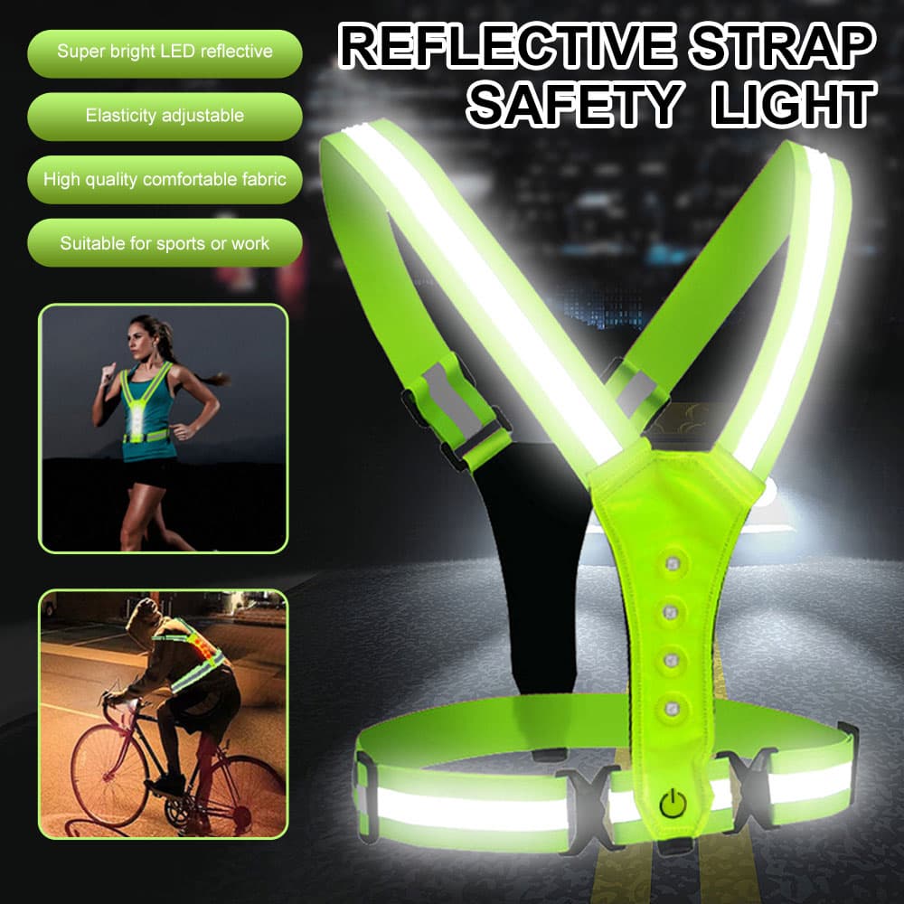 Rompi Tali Reflektif Sabuk Keselamatan LED Reflective Vest - NOKIN Rompi Tali Reflektif Sabuk Keselamatan LED Reflective Vest - NK300 SE62GR_HIJAU Rompi Tali Reflektif Sabuk Keselamatan LED Reflective Vest - NOKIN Rompi Tali Reflektif Sabuk Keselamatan LED Reflective Vest - NK300 SE62GR_HIJAU