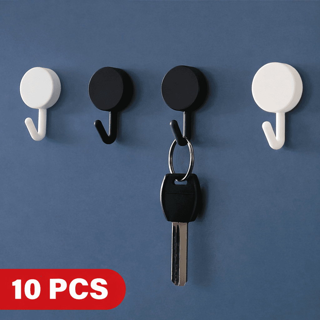 Gantungan Kunci Alat Dapur Hook Wall Hanger Adhesive 10 PCS
