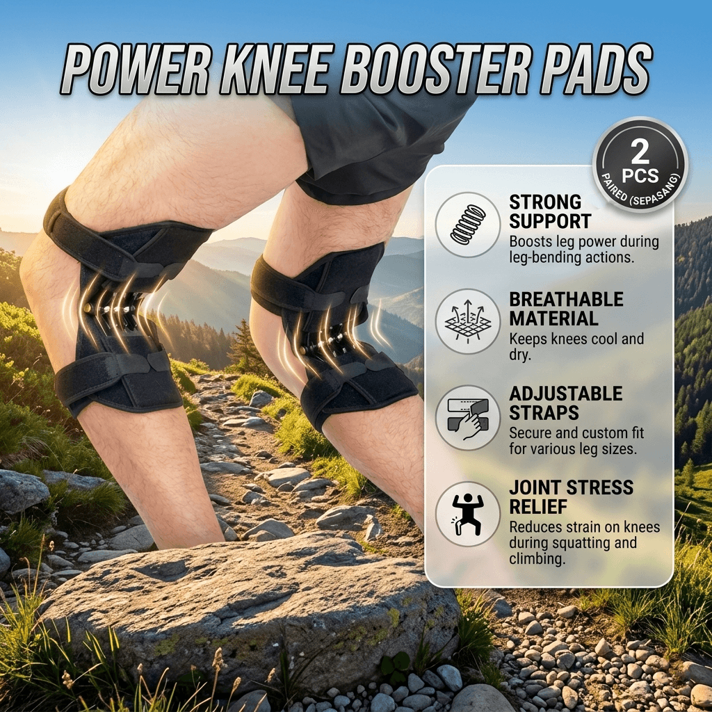 Knee Booster Pads Penyangga Lutut Spring Force 2 PCS