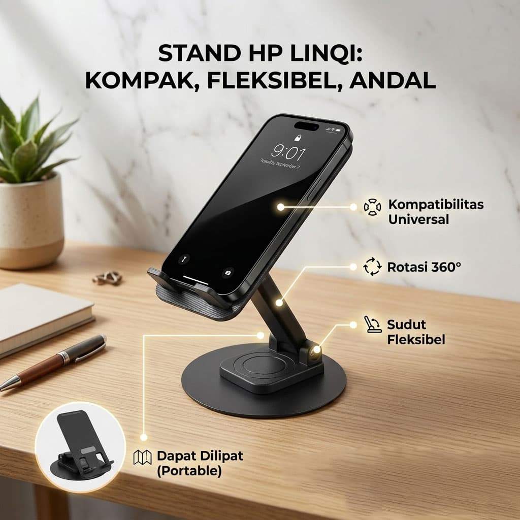 Stand Smartphone Universal Holder Foldable Rotating 360