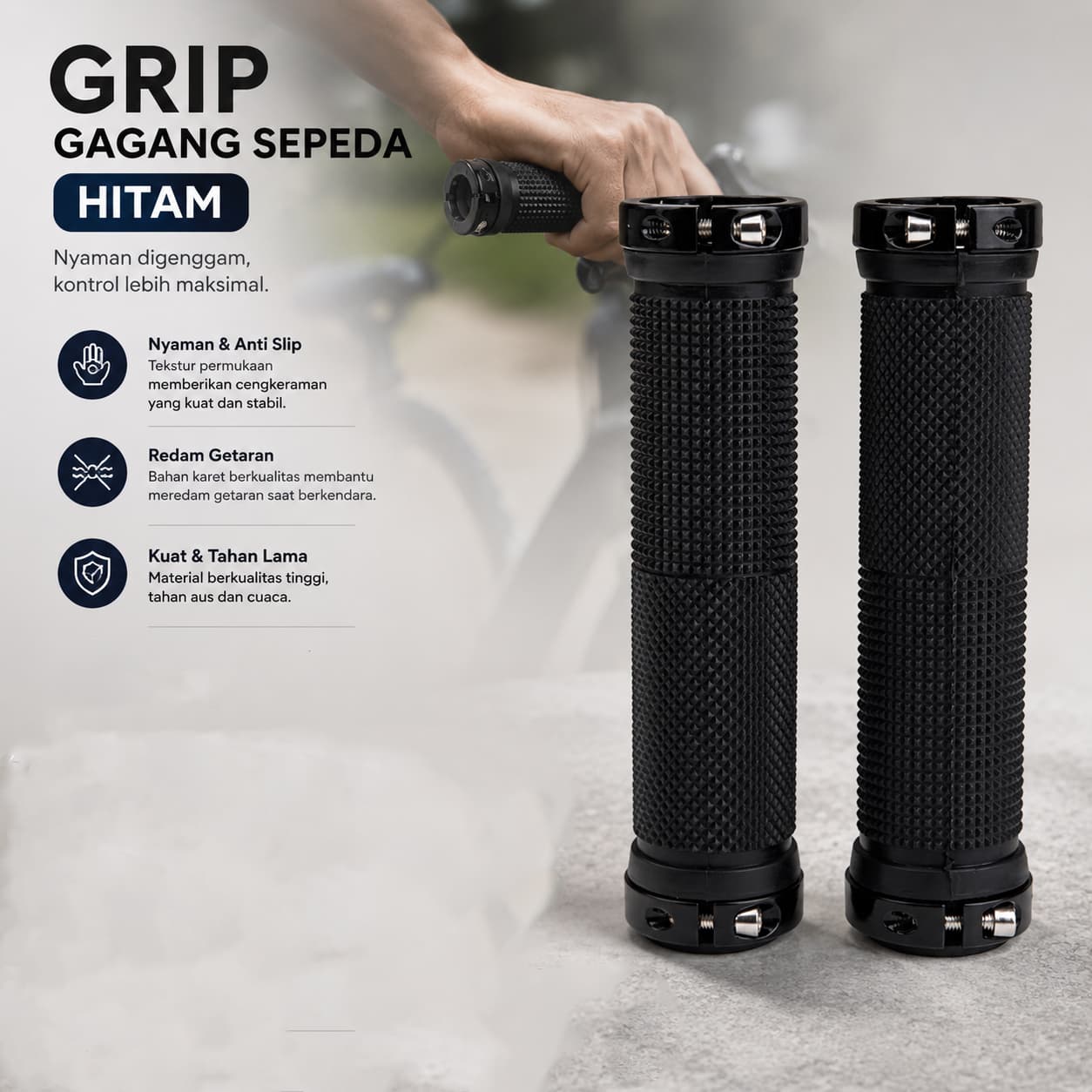 Grip Gagang Sepeda Universal Bicycle Handlebar Anti Slip 1 Pair