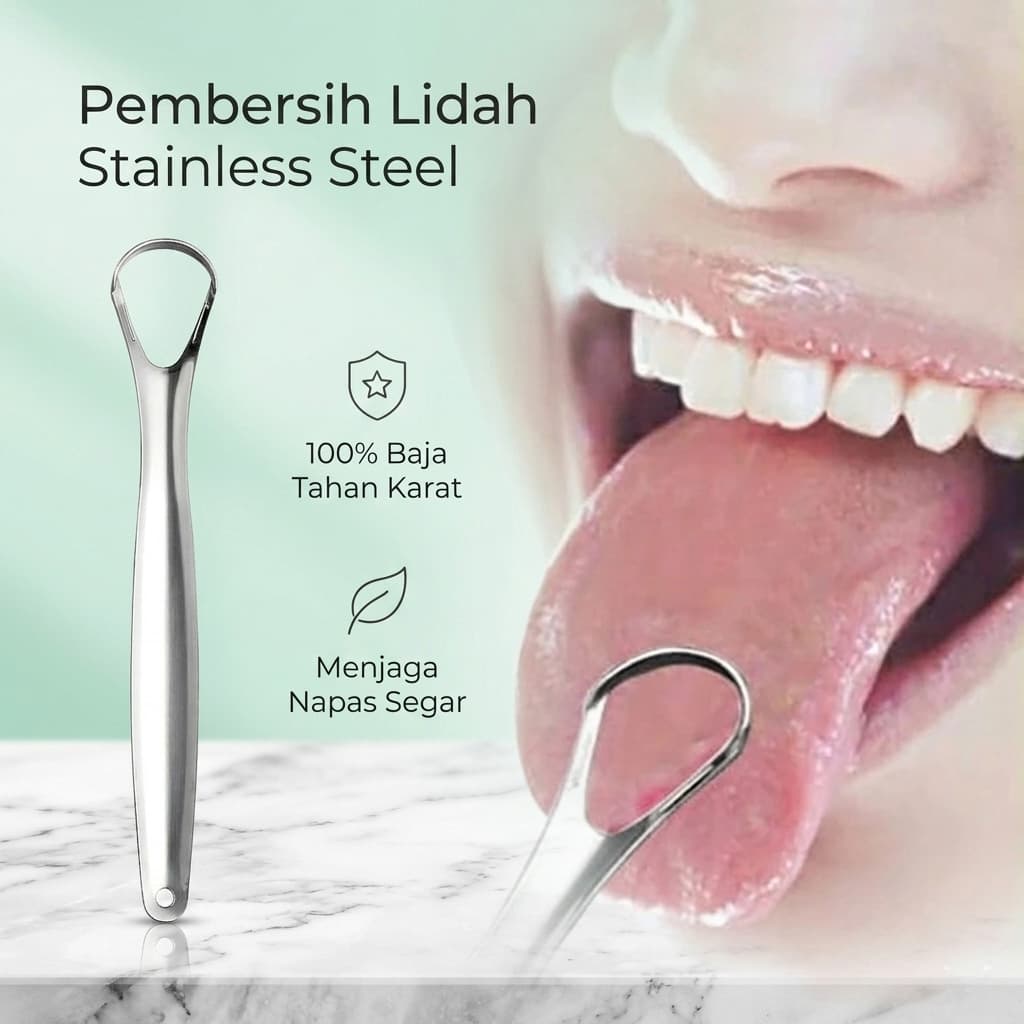 FourSoft Pembersih Lidah Tongue Oral Scraper Cleaner Stainless Steel - Biutte.co Pembersih Lidah Tongue Oral Scraper Cleaner Stainless Steel - LO13 HAE7SV_SILVER FourSoft Pembersih Lidah Tongue Oral Scraper Cleaner Stainless Steel - Biutte.co Pembersih Lidah Tongue Oral Scraper Cleaner Stainless Steel - LO13 HAE7SV_SILVER