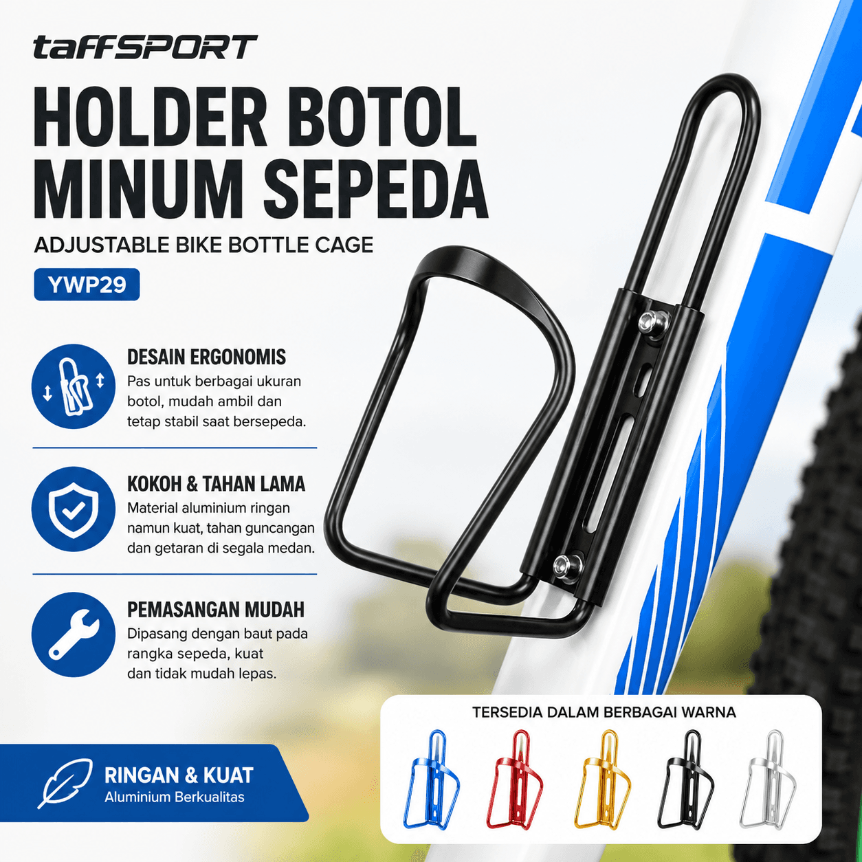 Holder Botol Minum Sepeda Aluminium