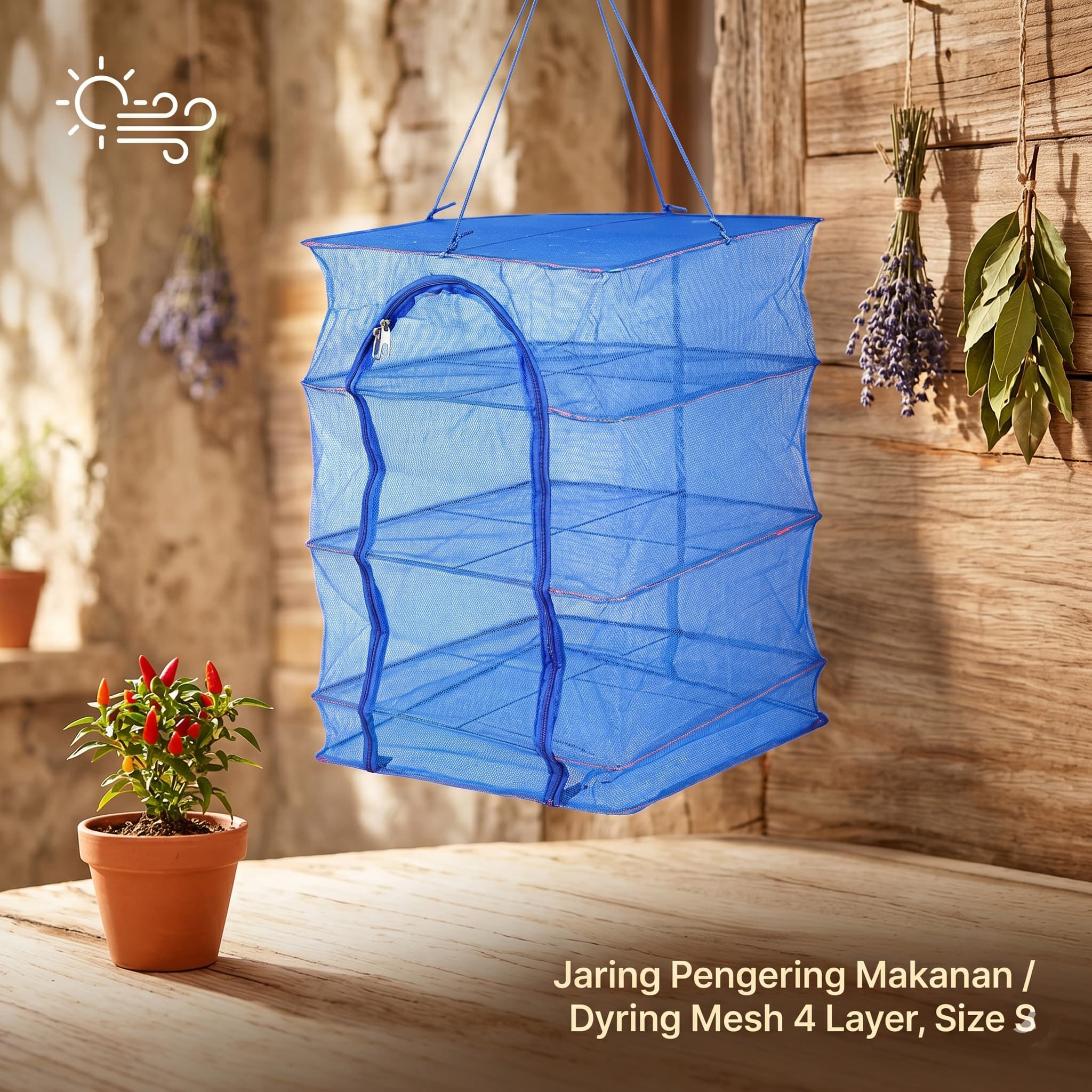 Rak Pengering Jemur Makanan Dyring Mesh Net 4 Layer