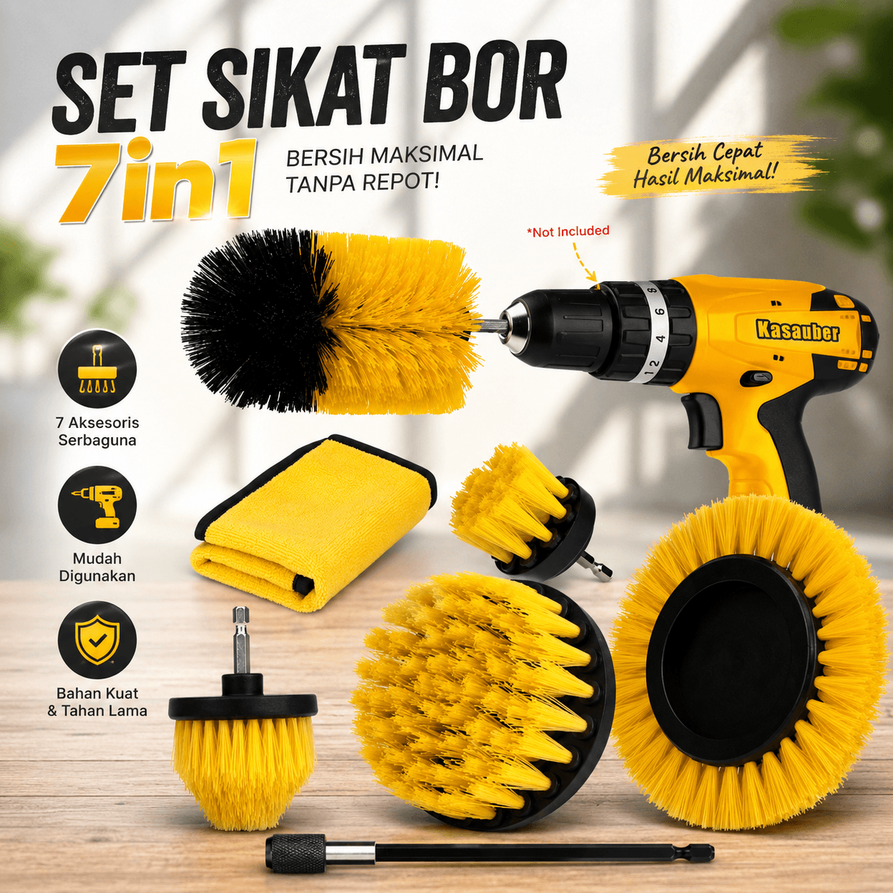 Set Sikat Poles Pembersih Mata Bor Polishing Brush 7in1 - CARHAVE Set Sikat Poles Pembersih Mata Bor Polishing Brush 7in1 - CH9 HT7SYL_KUNING Set Sikat Poles Pembersih Mata Bor Polishing Brush 7in1 - CARHAVE Set Sikat Poles Pembersih Mata Bor Polishing Brush 7in1 - CH9 HT7SYL_KUNING