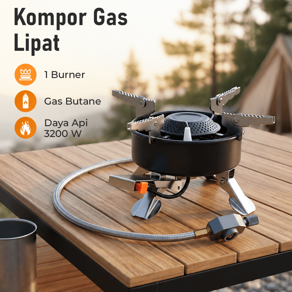 Kompor Gas Portable Lipat Outdoor Camping Stove - BONFIRE Kompor Gas Portable Lipat Outdoor 1 Burner Camping Stove - BF007 HKRIBK_HITAM Kompor Gas Portable Lipat Outdoor Camping Stove - BONFIRE Kompor Gas Portable Lipat Outdoor 1 Burner Camping Stove - BF007 HKRIBK_HITAM